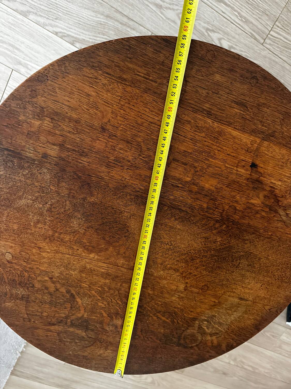 Art Deco oak pedestal table