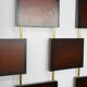 Wooden and brass screen