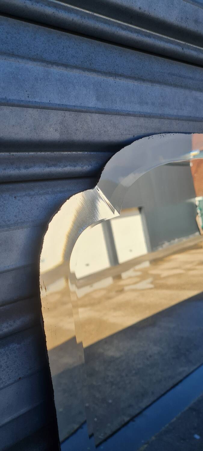 Art deco beveled mirror