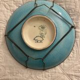 Longwy enamel compote bowl