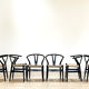 Set of 6 Hans J. Wegner Wishbone Chairs by Carl Hansen & Søn, Denmark, 2007