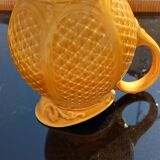 Pichet jaune faience sarreguemines