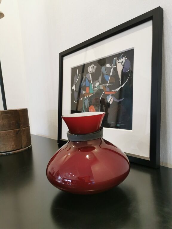 Murano glass vase signed Salviati