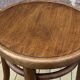 Viennese Thonet piano stool curved wood 1900 bentwood stool Thonet hocker Bugholzhocker