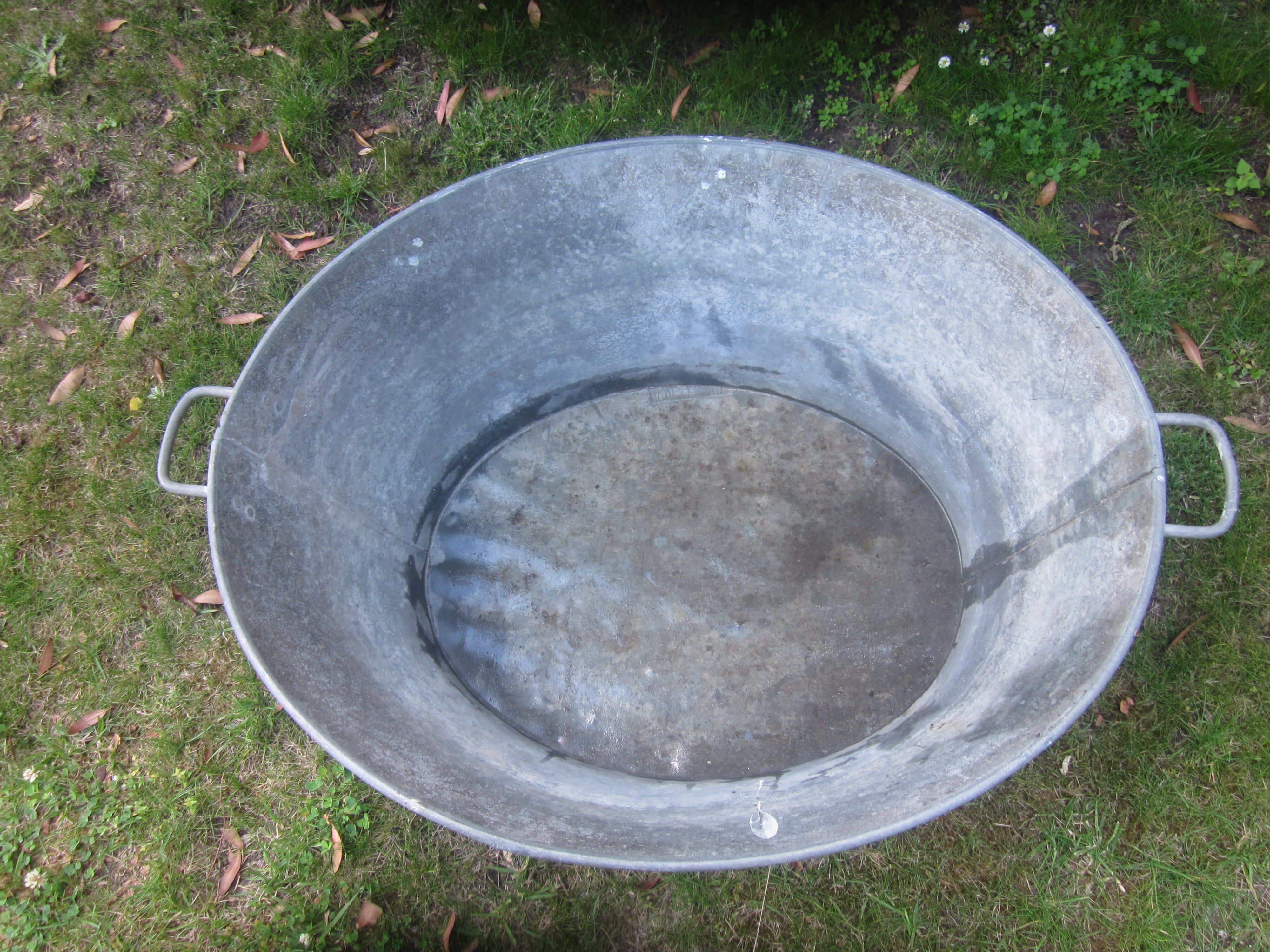 Old zinc basin