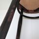 Black skated Thonet stool stamped