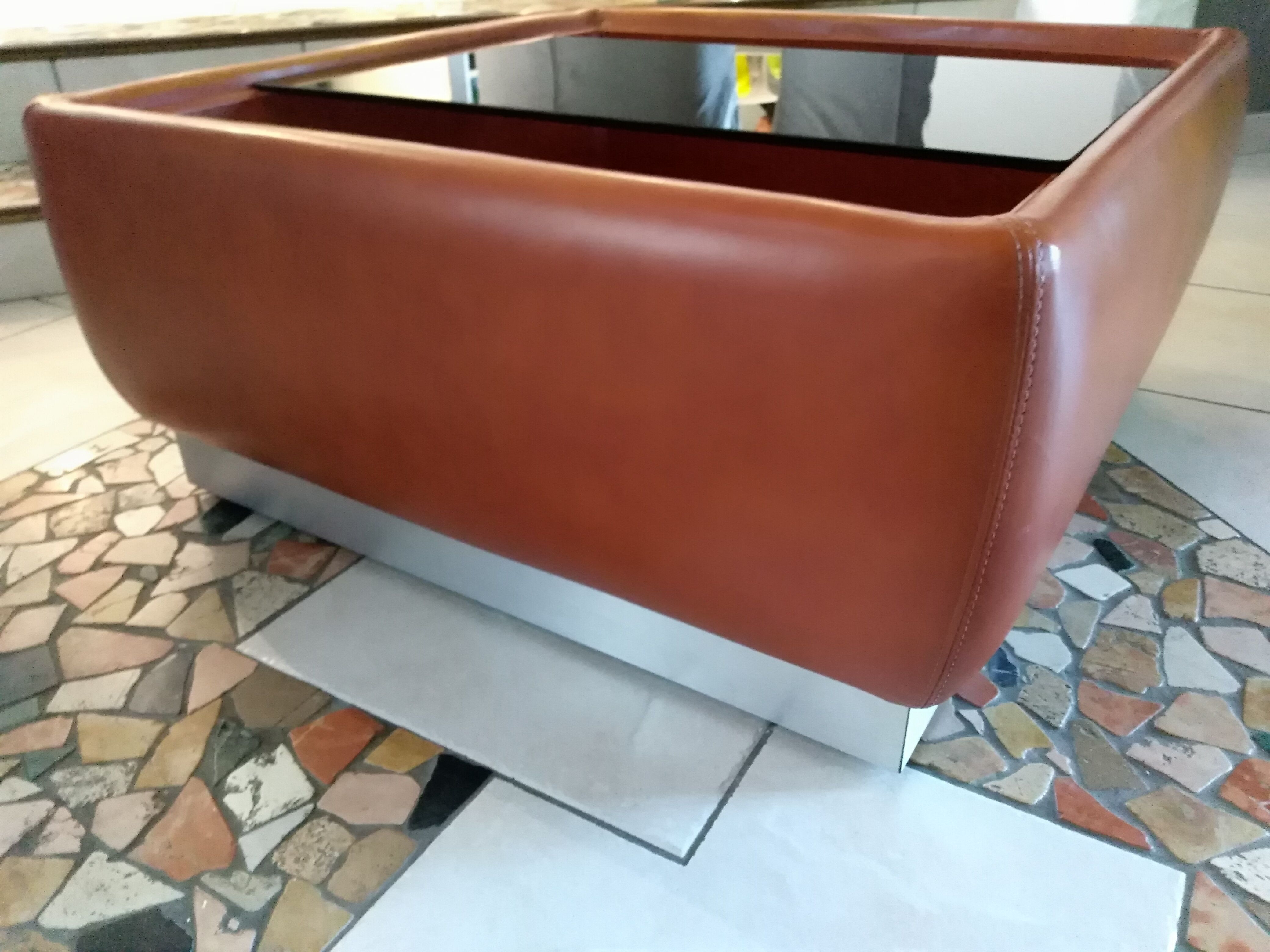 Table basse vintage Jacques Charpentier pour Roche Bobois 1970