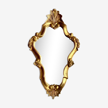 Golden shell mirror - baroque style