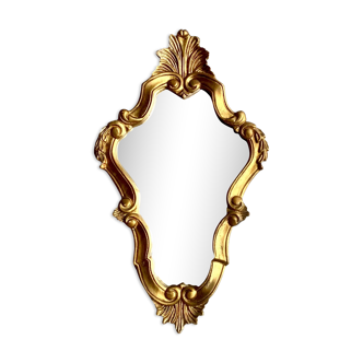 Miroir coquille doré - style baroque