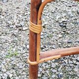 Rattan and wicker armchair from the 50s