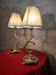 pair of chiselled bronze lamps, bedside, bedroom, new lampshade 38x15, electric ok
