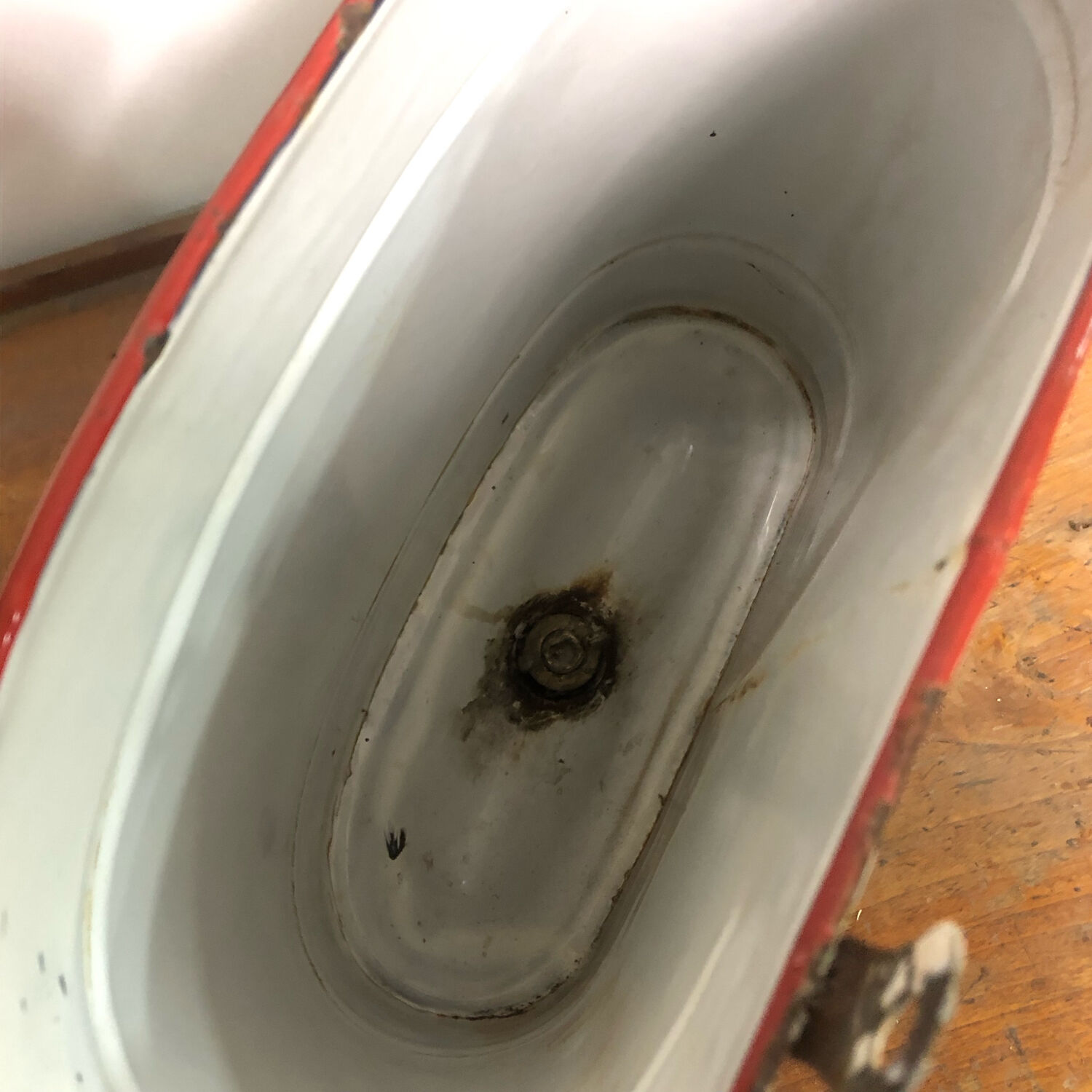 Old enamelled fountain