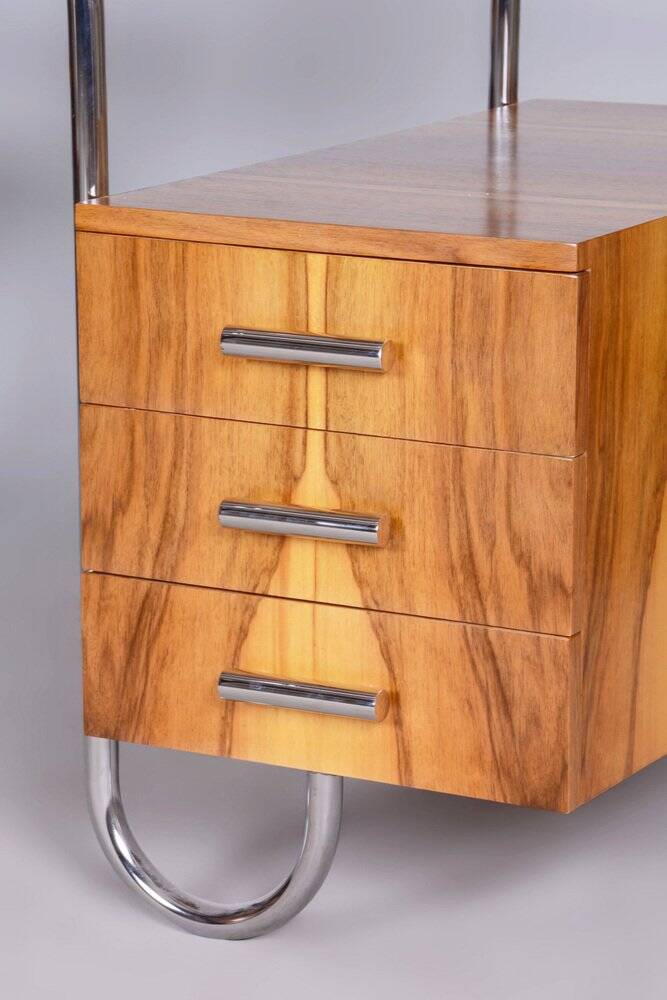 Czech Bauhaus Walnut Writing Desk by André Lurcat, 1930s
