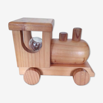 Child nightlight locomotive wood