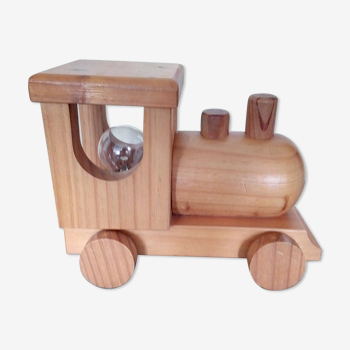 Lampe veilleuse enfant locomotive bois