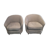 Paire de fauteuils années 50
