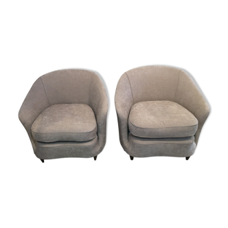 Pair of armchairs 50s