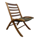 Leather vintage armchair, 1970s
