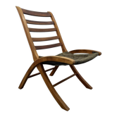 Leather vintage armchair, 1970s