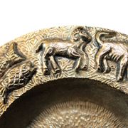 Cendrier vide-poche zodiaque en bronze massif