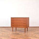 Mid-Century Danish Teak Chest of Drawers by Kai Kristiansen for FM Møbler, 1960s.