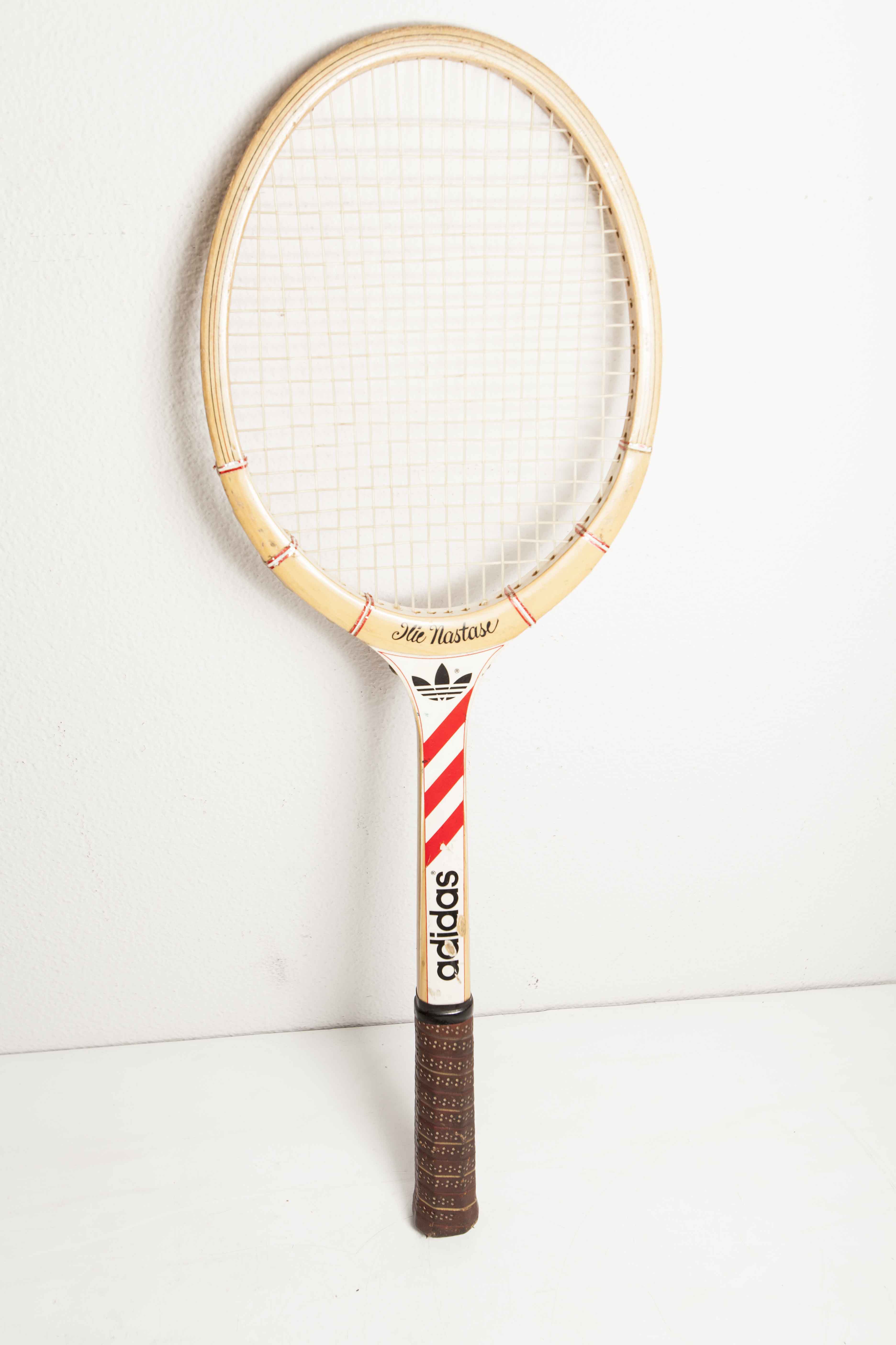 Adidas Ilie Nastase tennis racket 1970