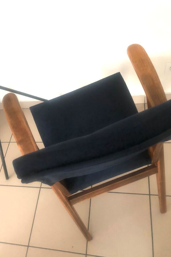 fauteuil zig zag années 50