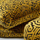 Pair of poufs velvet motifs 1970