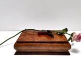 Rectangular Art Deco Walnut and Walnut-Root Box, Italy