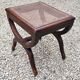 Cross-footed cane stool
