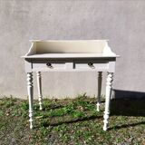 Side or entry desk with tablet