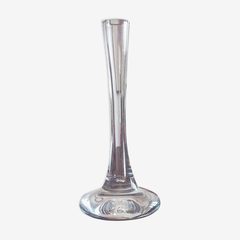 Grand vase soliflore en verre.