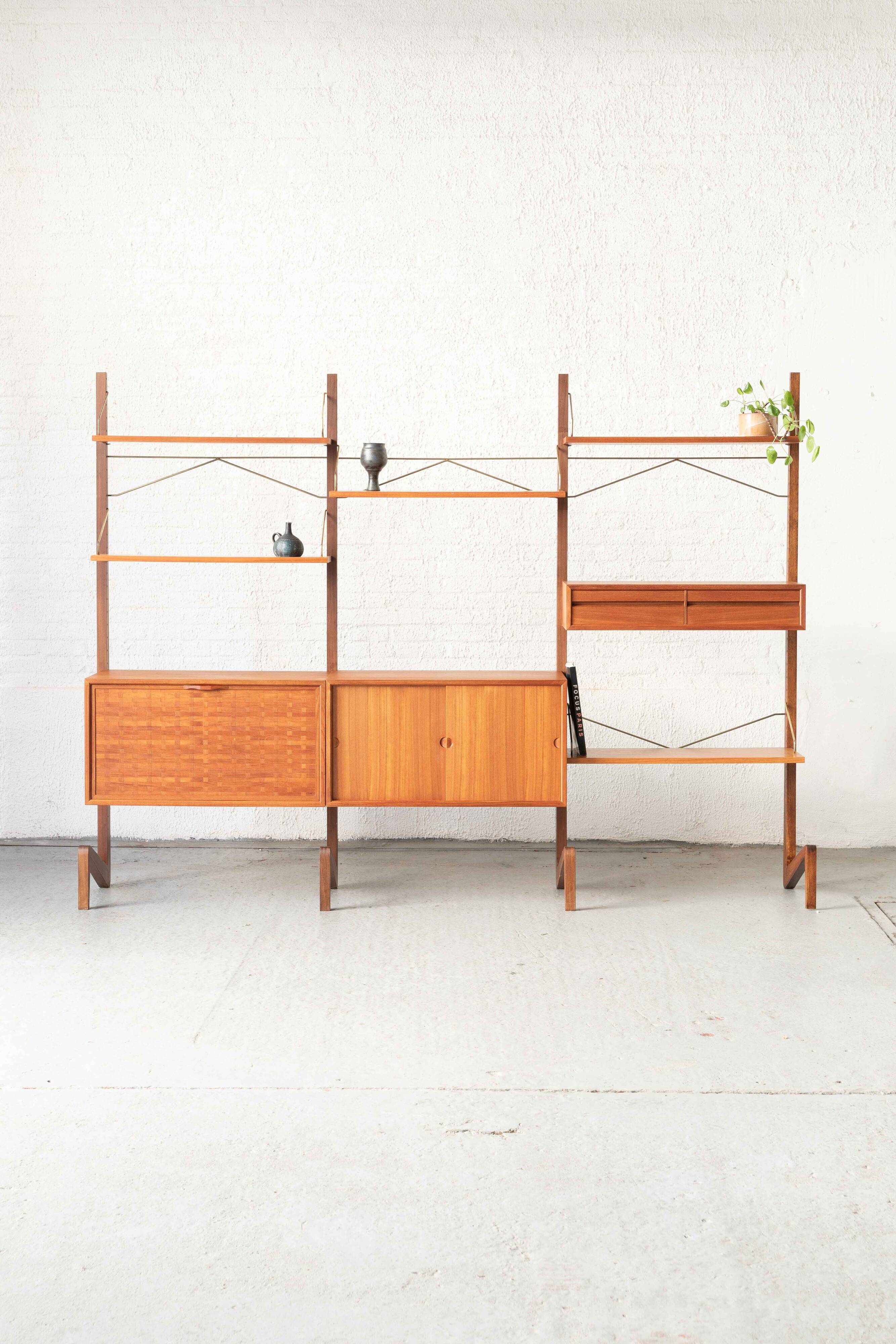 Freestanding wall unit by P. Cadovius, Denmark, 1960's