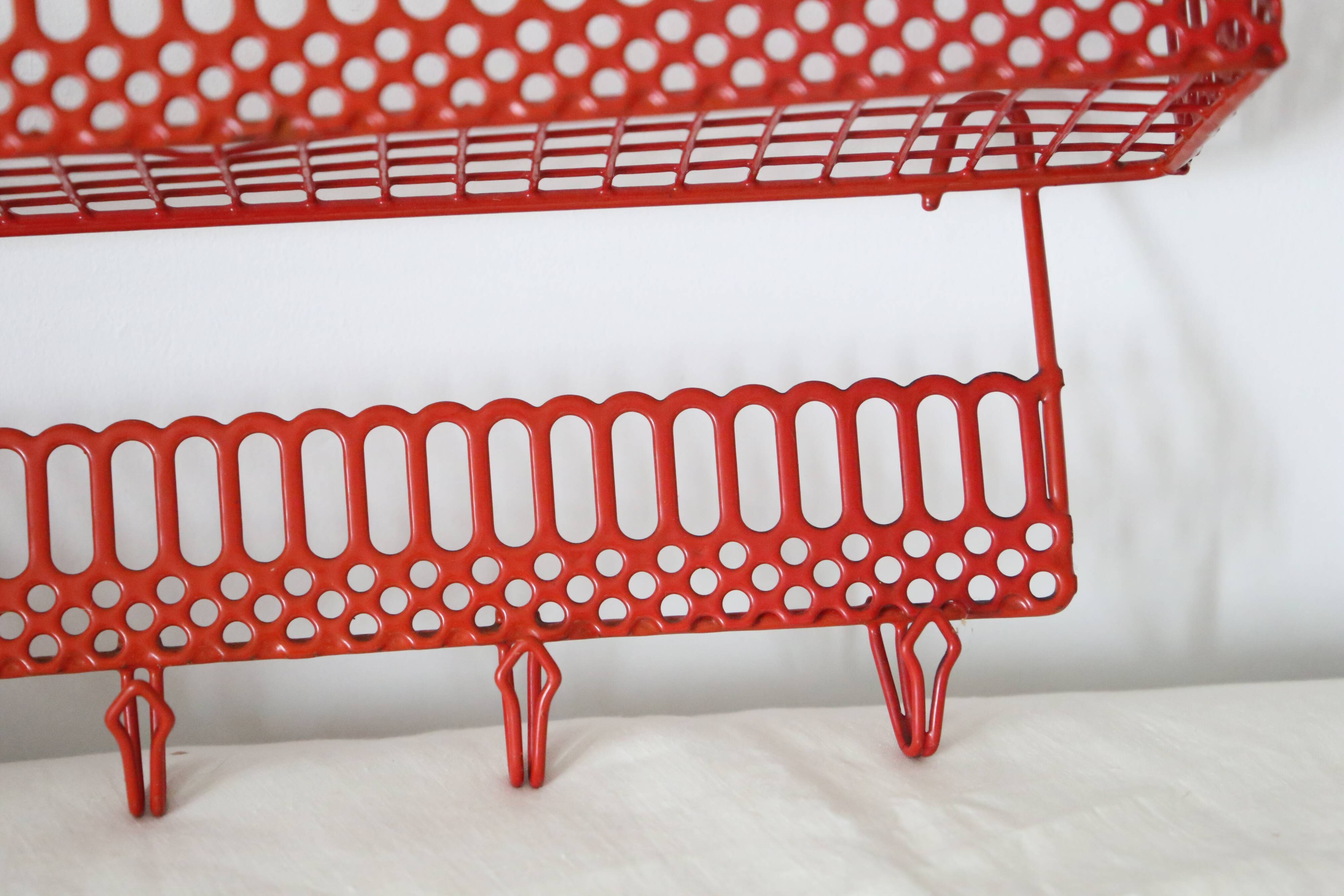 Wall shelf, vintage metal