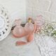 Vintage Pink Frosted Glass Bathroom Set Romantic Heart Decor