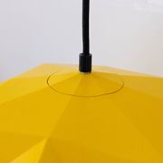 Vintage Bakelite origami-shaped yellow pendant light