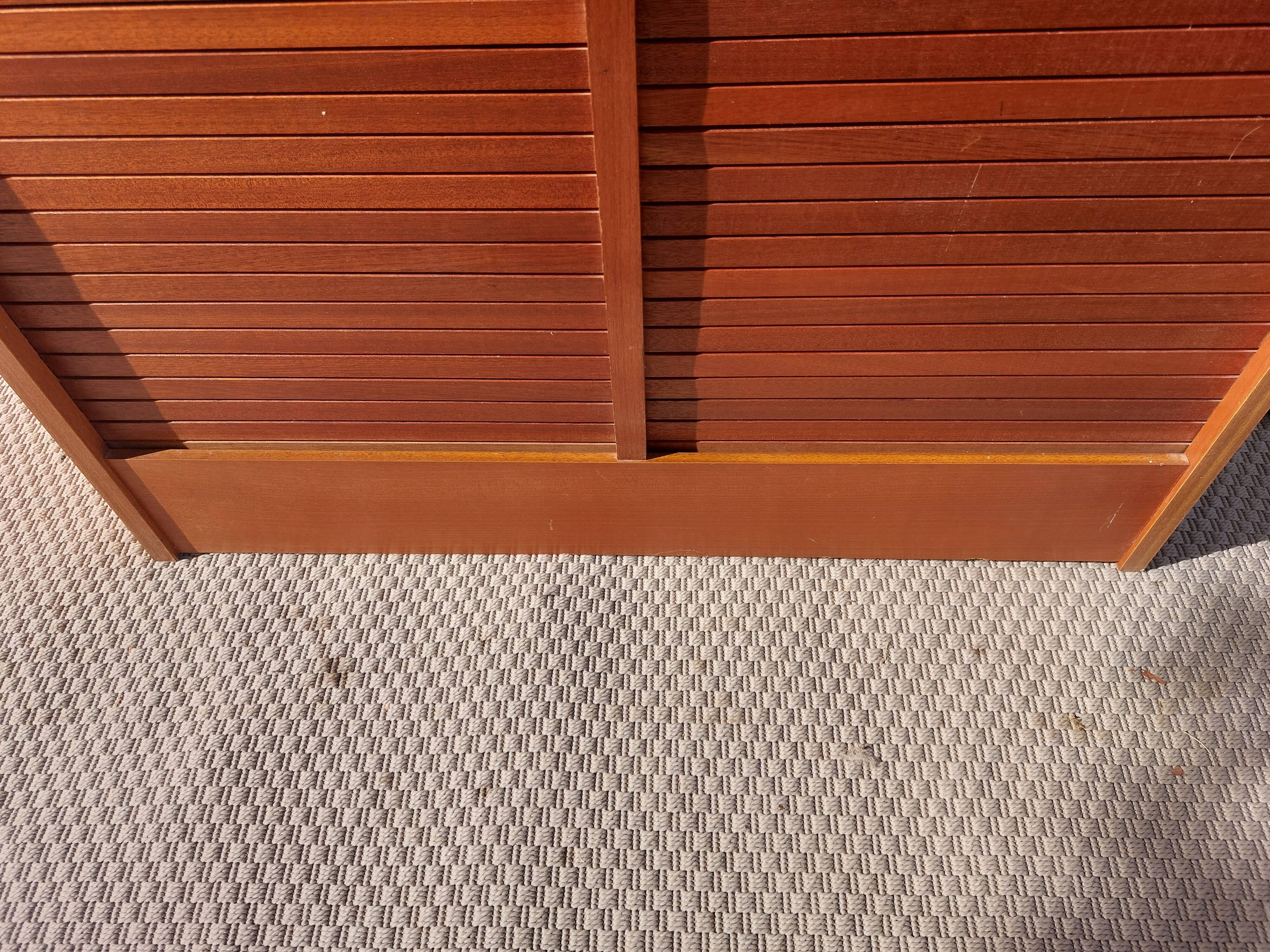 double curtain filing cabinet, vintage