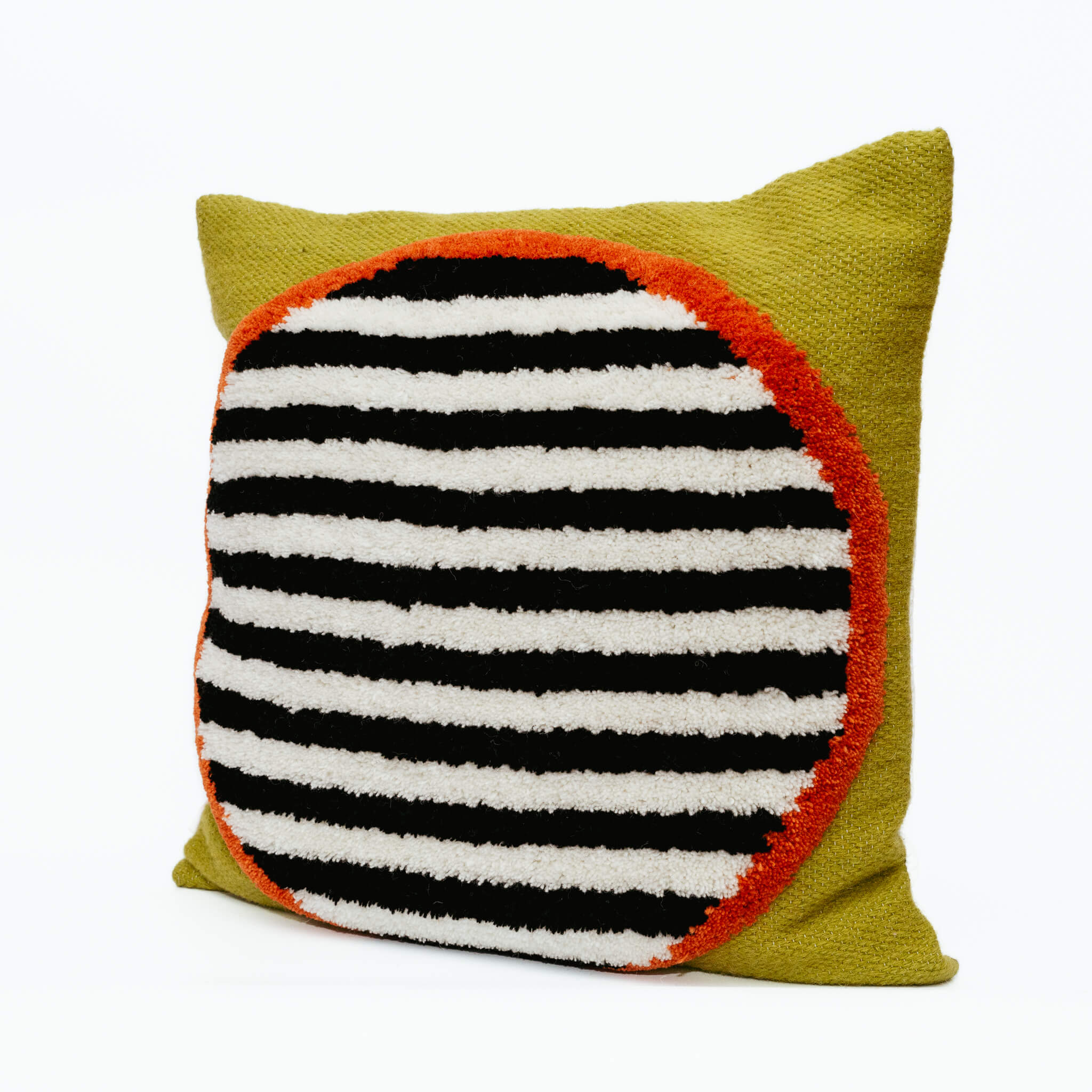 handmade wool cushion cover porthole 45 x 45 cm