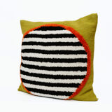 handmade wool cushion cover porthole 45 x 45 cm