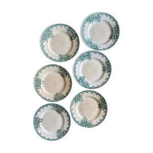 Lot de 6 assiettes plates en terre
