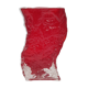 Red textured glass vase