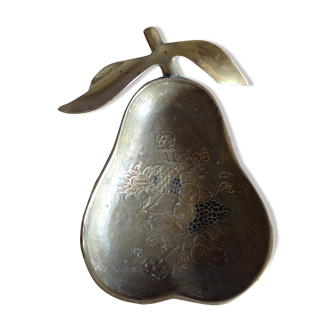 Empty brass pear pocket
