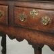 English antique oak sideboard with 3 drawers from the early 18th century