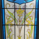 Art Deco stained glass transom window, circa 1900, 20th century