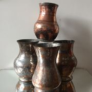 4 Islamic Art Ottoman Turkish copper pitchers antique