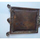Miroir en bronze doré 18x26cm