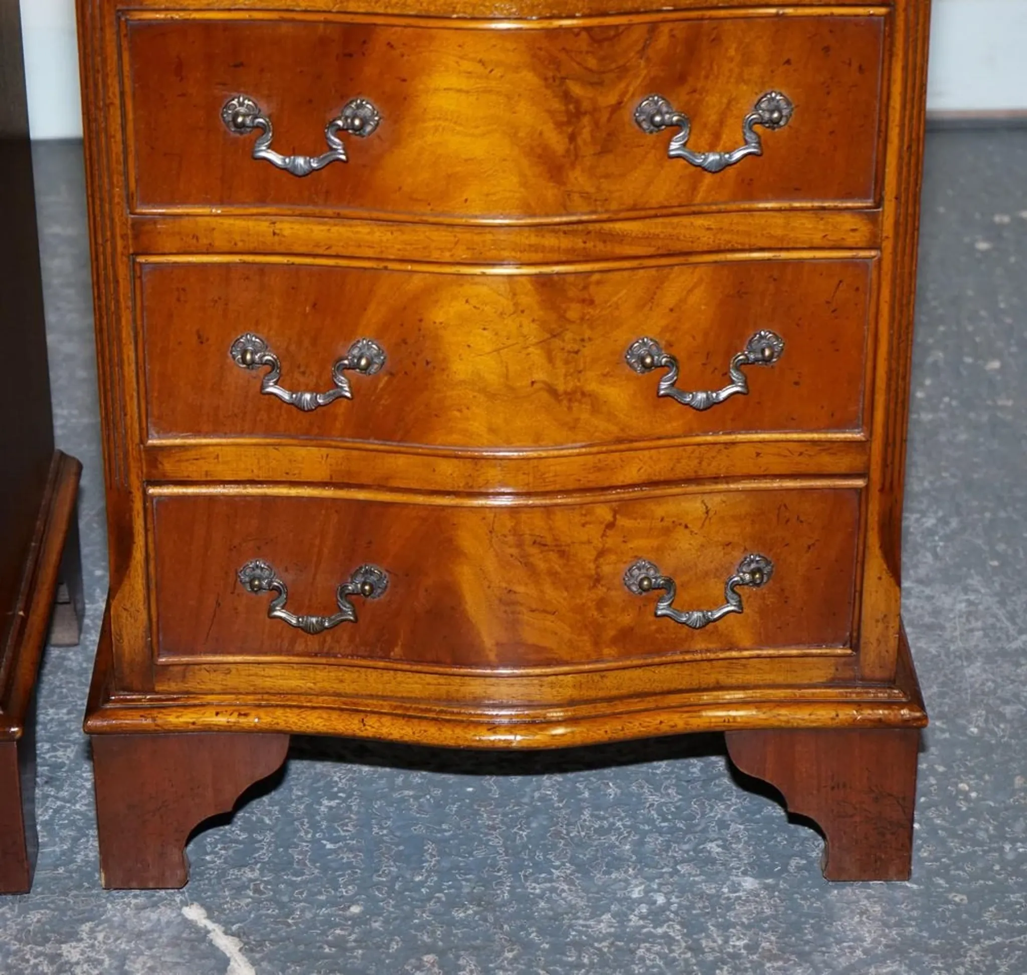 Georgian Style Bedside Tables with Drawers, Set of 2