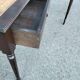 Pair of bedside tables side tables old leather top style louis xvi