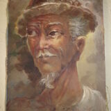 Portrait oil on canvas man