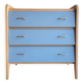 Vintage grey-blue commode from the 1960s.